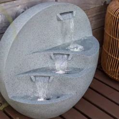 Stylish Fountain Kyoto Falls Garden Water Feature With LEDs -Green Haven Shop 13947170 1965005844804475