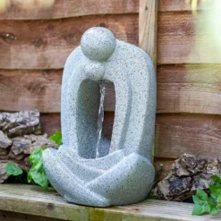 Stylish Fountain Zen Pour Garden Water Feature With LEDs -Green Haven Shop 13947173 2665005844699769