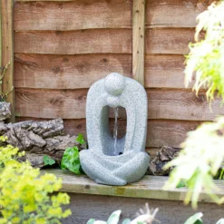 Stylish Fountain Zen Pour Garden Water Feature With LEDs -Green Haven Shop 13947173 7275005844864130