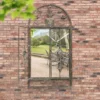 MirrorOutlet Rustic Scroll Large Garden Mirror - 130x70cm -Green Haven Shop 13950539 1144987138997286