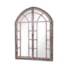 MirrorOutlet Metal Arched Decorative Window Opening Garden Mirror - 78x61cm -Green Haven Shop 13950548 1234987139544711