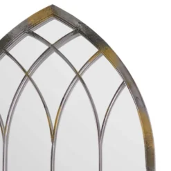 MirrorOutlet Rose Garden Rustic Arch Metal Garden Mirror- 115x50cm -Green Haven Shop 13950554 1254987138895913