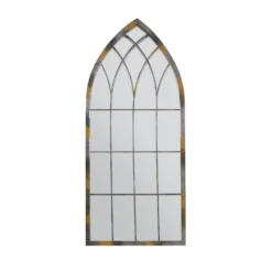 MirrorOutlet Rose Garden Rustic Arch Metal Garden Mirror- 115x50cm -Green Haven Shop 13950554 1374987138969488