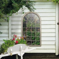 MirrorOutlet Somerley Eden Country Arch Large Metal Garden Mirror - 129x76cm 9 MirrorOutlet Somerley Eden Country Arch Large Metal Garden Mirror - 129x76cm -Green Haven Shop 13950557 2014987139974299