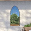 MirrorOutlet Buttercup Country Arch Large Garden Mirror - 140x75cm -Green Haven Shop 13950569 1854987139505111