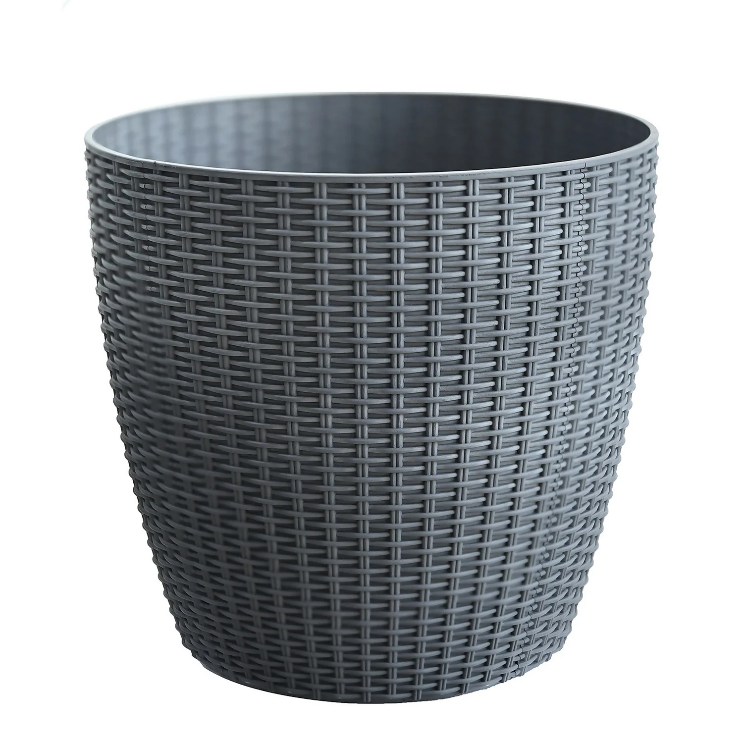 Grey Weave Planter - 28cm 3 Grey Weave Planter - 28cm