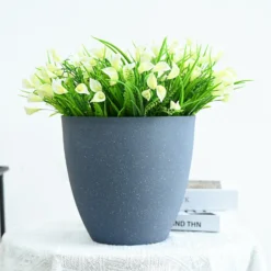 Grey Stone Look Planter - 33cm -Green Haven Shop 13951356 7404987108503261