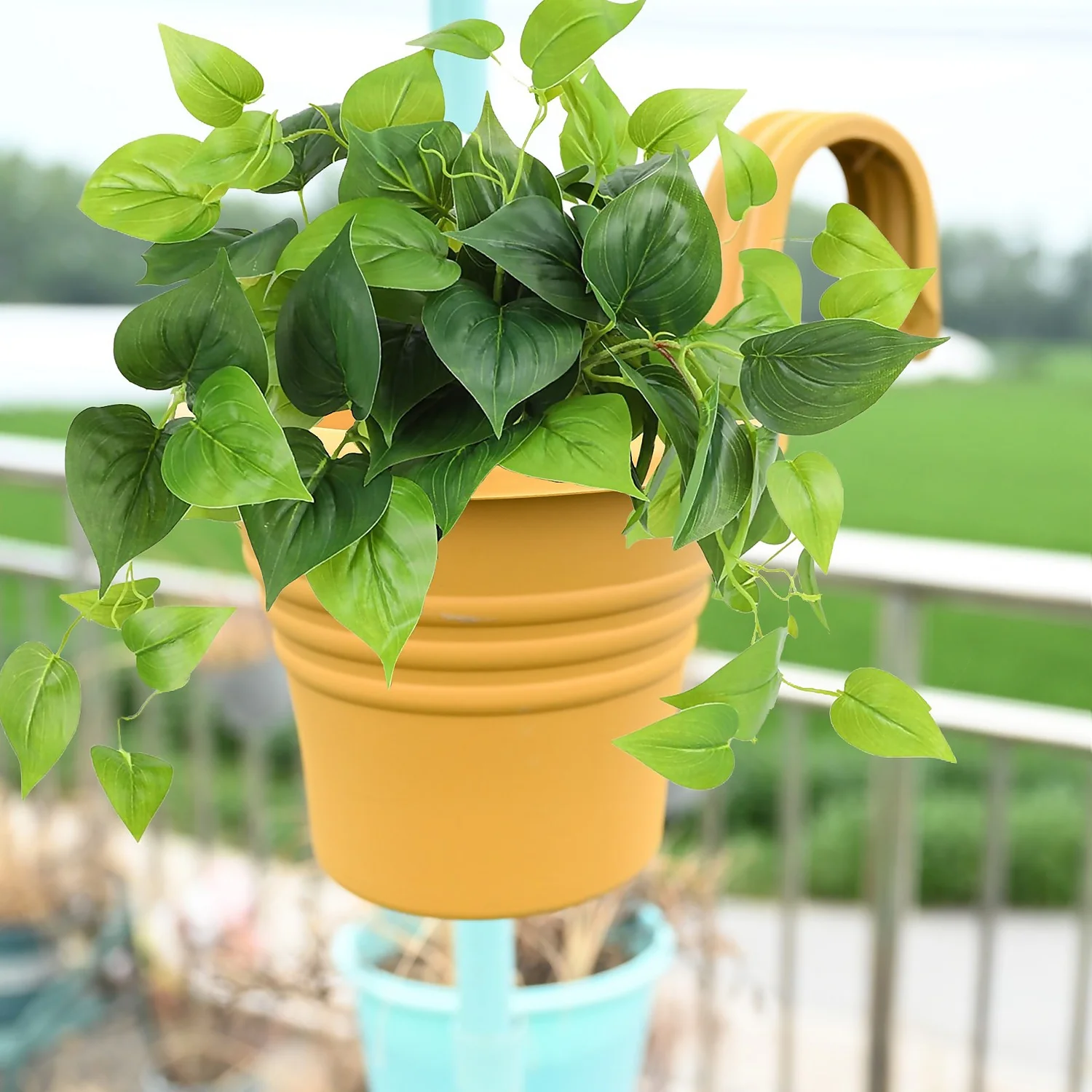 Mustard Hanging Planter - 27cm 4 Mustard Hanging Planter - 27cm - Image 2