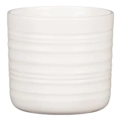 Scheurich Ripple White Indoor Pot - 23cm