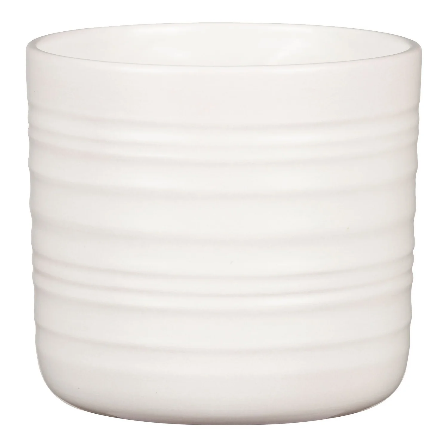 Scheurich Ripple White Indoor Pot - 23cm 2 Scheurich Ripple White Indoor Pot - 23cm