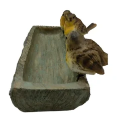 Homebase Wood Log Bird Bath With Birds -Green Haven Shop 13955522 2085014596851628
