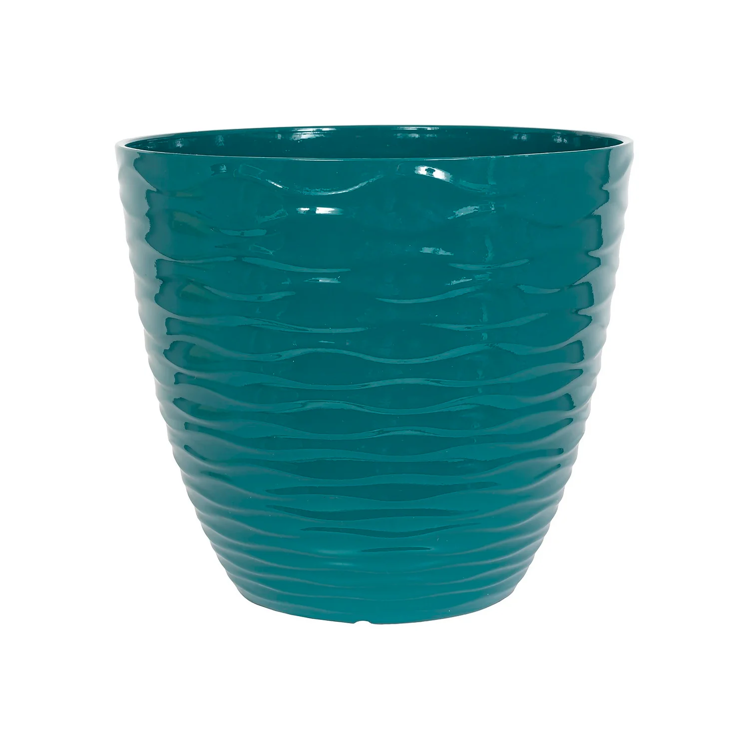 Wave Pot Teal - 33cm 3 Wave Pot Teal - 33cm