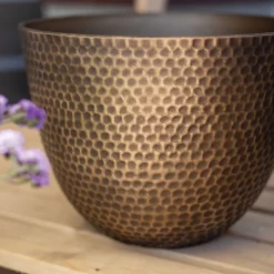 Suva Hammered Pot Bronze - 38cm -Green Haven Shop 13973655 2125011805824515