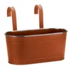 12in Fence And Balcony Hanging Planter - Terracotta 2 12in Fence And Balcony Hanging Planter - Terracotta -Green Haven Shop 13975364 1635009221809267