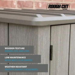 LIFETIME 1500L Vertical Storage Shed - Rough-Cut Brown -Green Haven Shop 13997404 4544999835315715