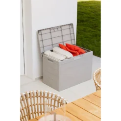 Toomax Garden Storage Box 160L - Warm Grey -Green Haven Shop 13997480 1085004537305487