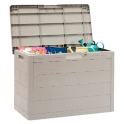 Toomax Garden Storage Box 160L - Warm Grey -Green Haven Shop 13997480 1115004537171423