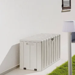 Toomax Bravo Garden Storage Box 270L - Warm Grey -Green Haven Shop 13997481 1325004537305337