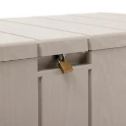 Toomax Bravo Garden Storage Box 270L - Warm Grey -Green Haven Shop 13997481 1505004537275931