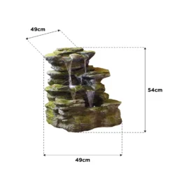 Stylish Fountain Como Springs Water Feature With LEDs -Green Haven Shop 14519356 1045047822742634