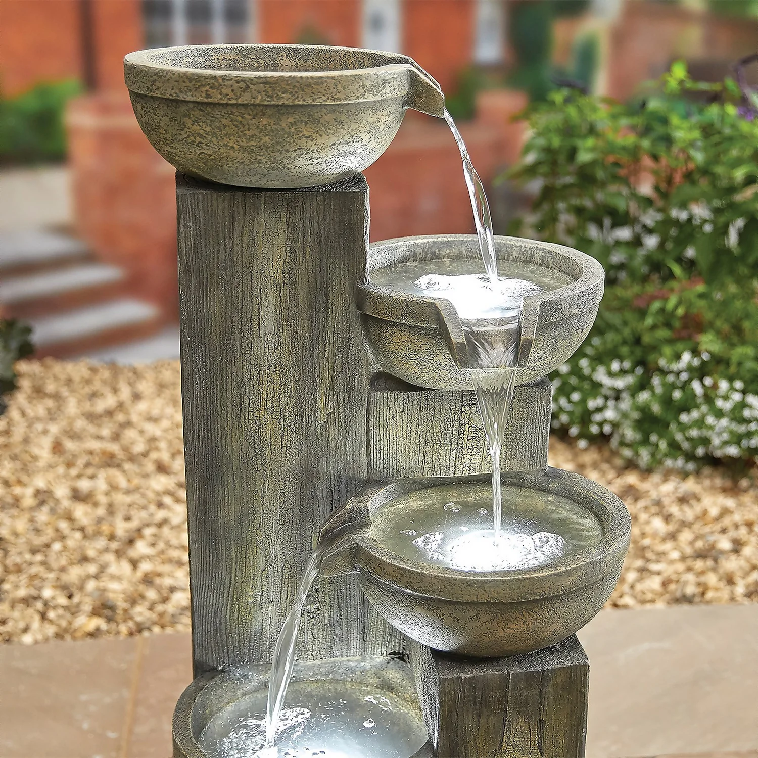 Stylish Fountain Ash Columns Water Feature With LEDs 6 Stylish Fountain Ash Columns Water Feature With LEDs - Image 4