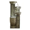 Stylish Fountain Ash Columns Water Feature With LEDs 1 Stylish Fountain Ash Columns Water Feature With LEDs -Green Haven Shop 14519359 7565047822460277