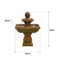 Stylish Fountain Odyssey Water Feature With LEDs -Green Haven Shop 14519360 1335047822692282